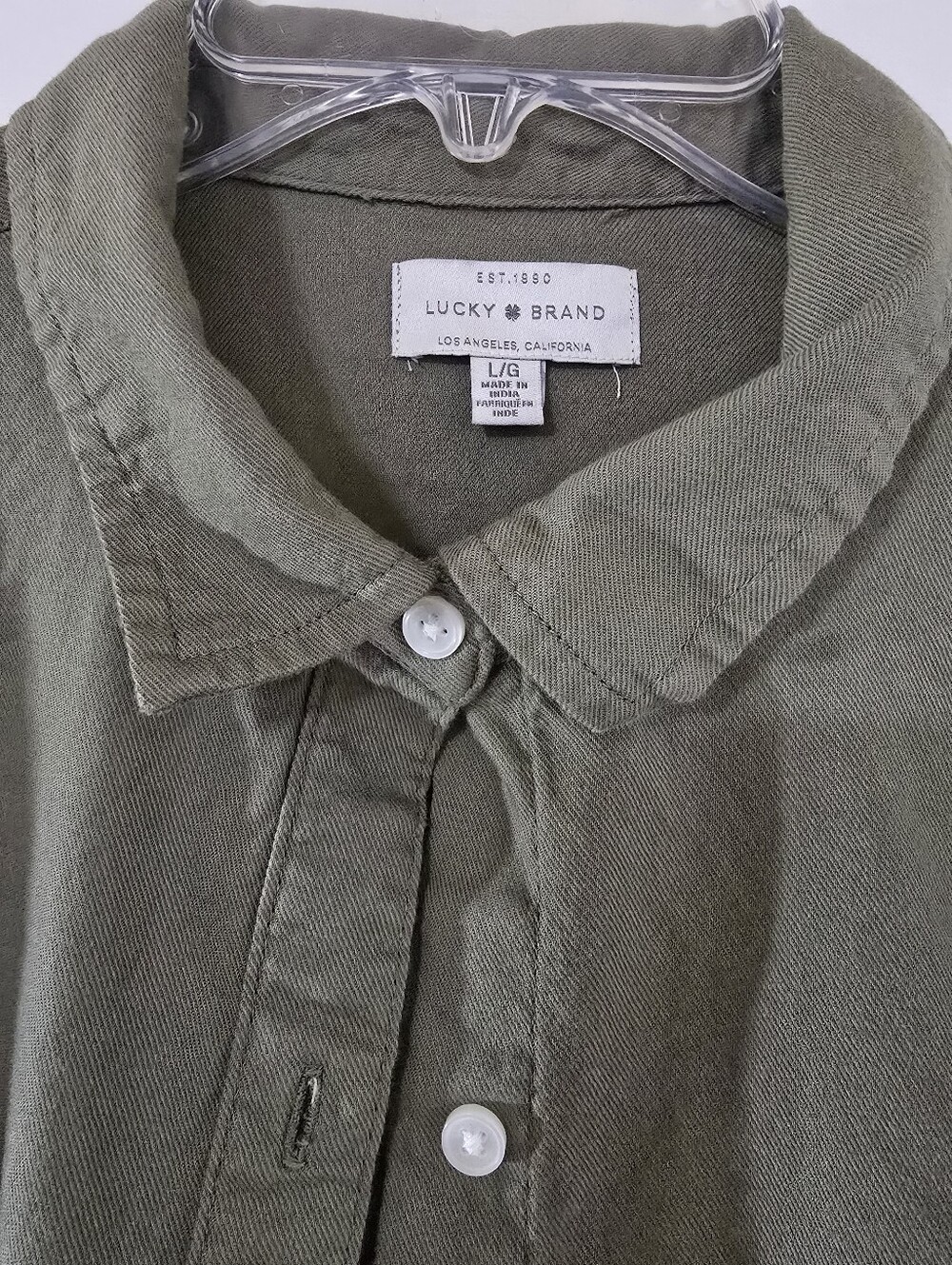 Lucky Brand Women's Olive Green Button-Up Shirt Jacket - Picture 2 of 7